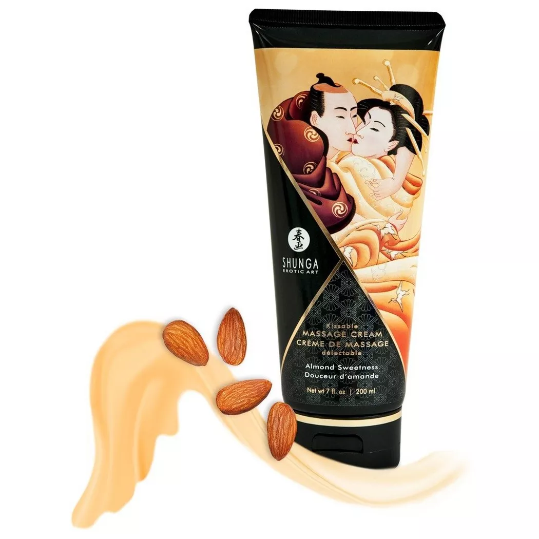 Shunga - Küssbare Massagecreme Mandel, 200 ml