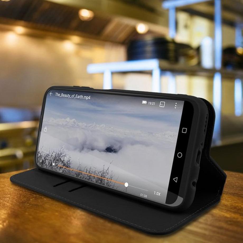 Avizar  Classic Cover Huawei P40 Lite Schwarz 