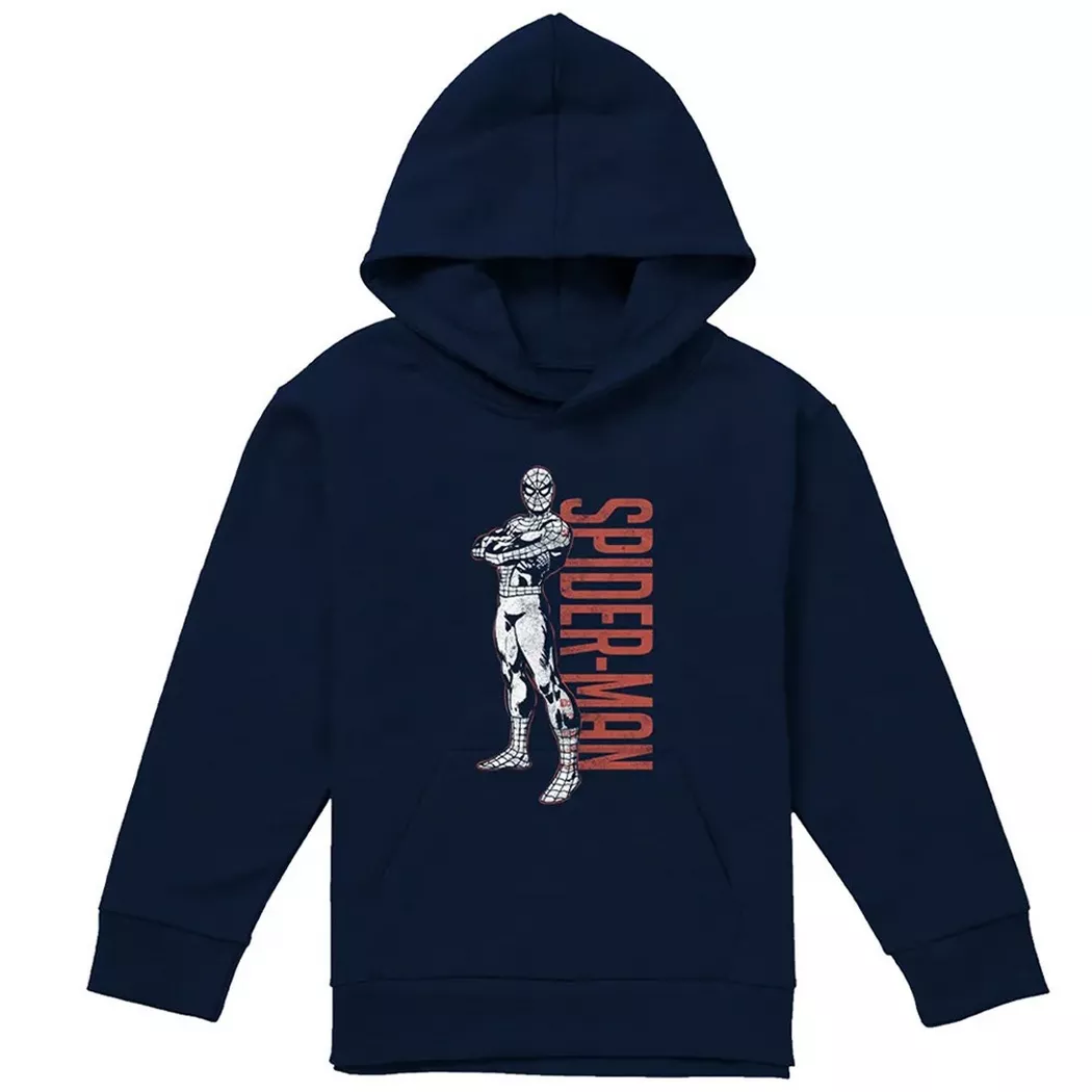 SPIDERMAN - Hero Stance Kapuzenpullover, 152-158, Marine