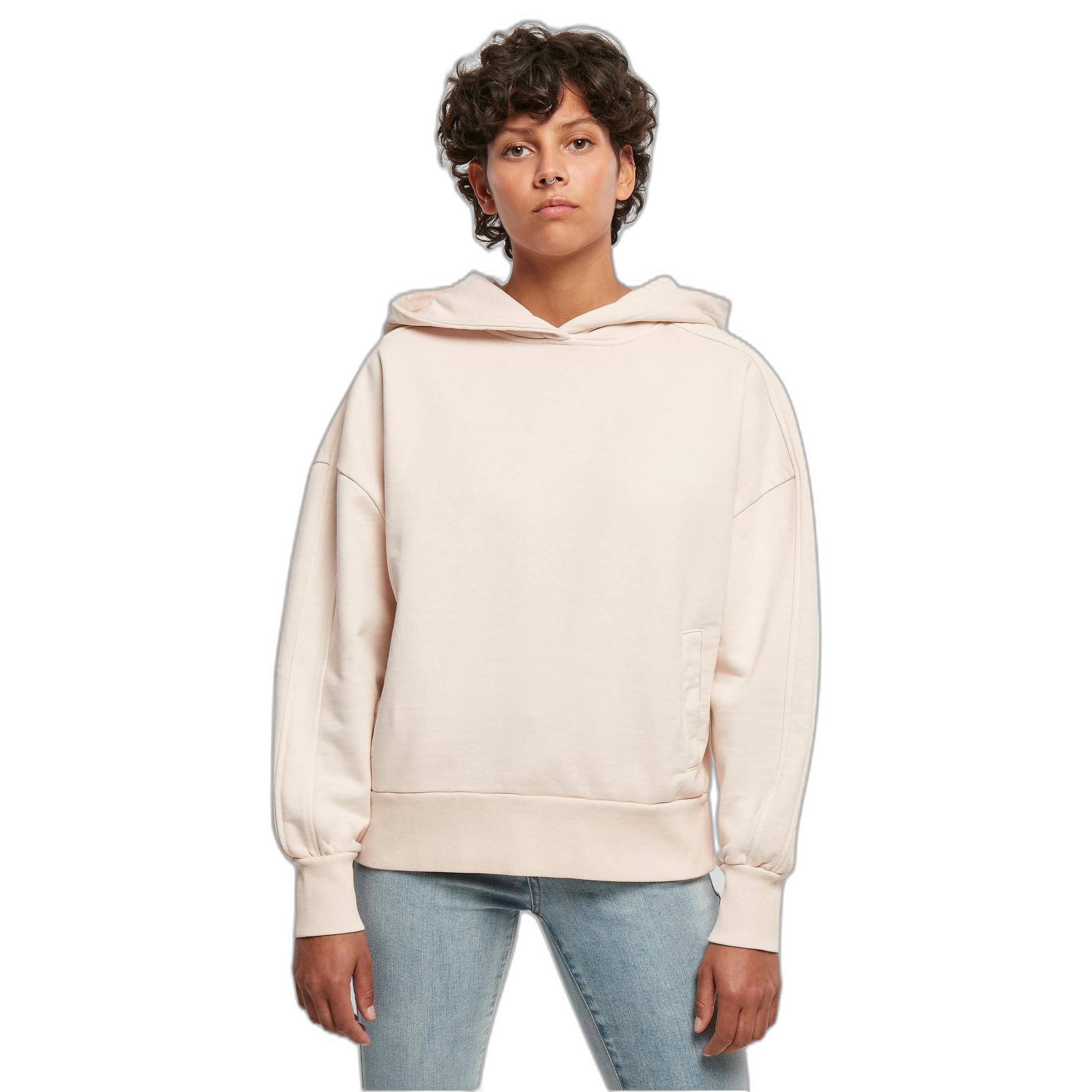 URBAN CLASSICS  kapuzenpullover, damen heavy terry garment dye gt 