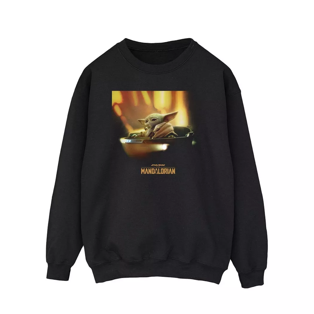 STAR WARS - The Mandalorian Sweatshirt, für Herren, Schwarz, Größe XL