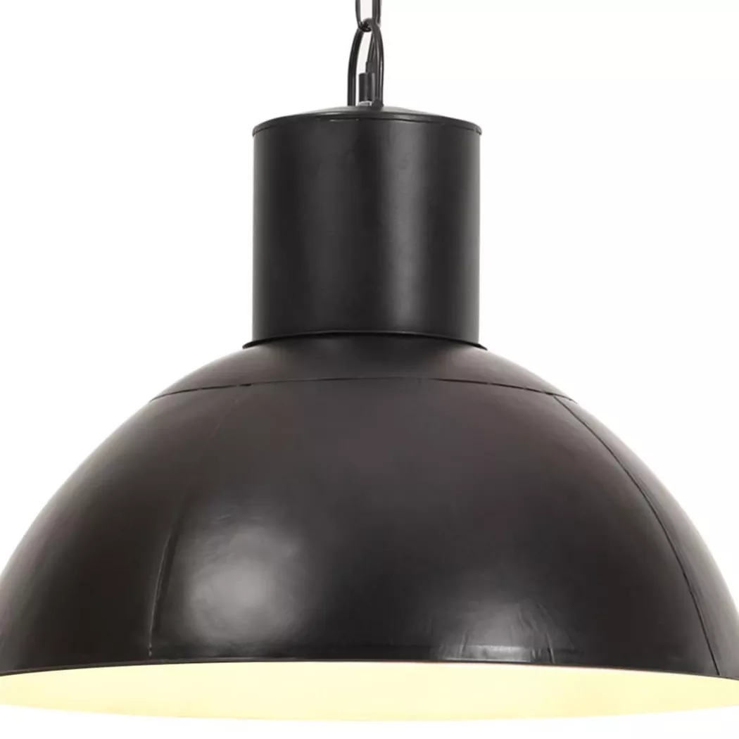 VidaXL - Deckenleuchte eisen, 60 cm, Schwarz