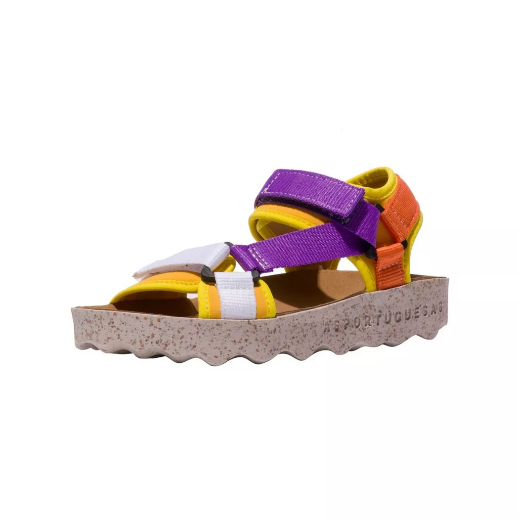 ASPORTUGUESAS - Sandalen, 40, Gelb Bunt