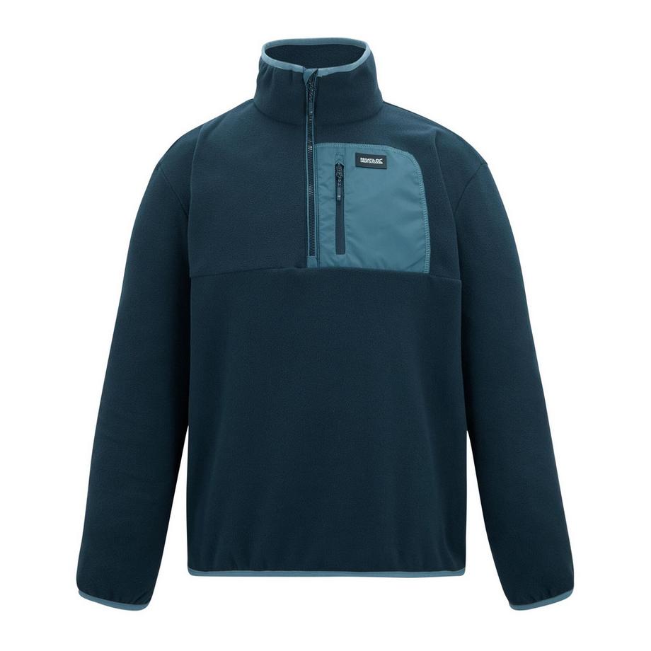 Haut Polaire À Col Montant Zippé Motiftyle Panneau Contrasté Frankie