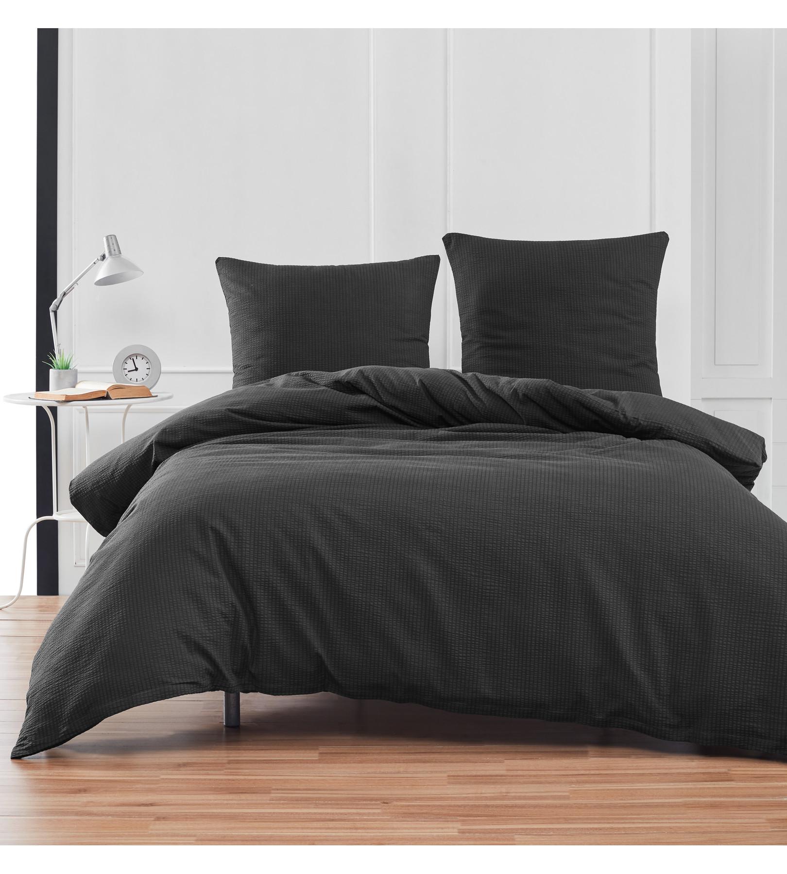 Flair Seersucker Tinta Unita Set Biancheria da Letto  