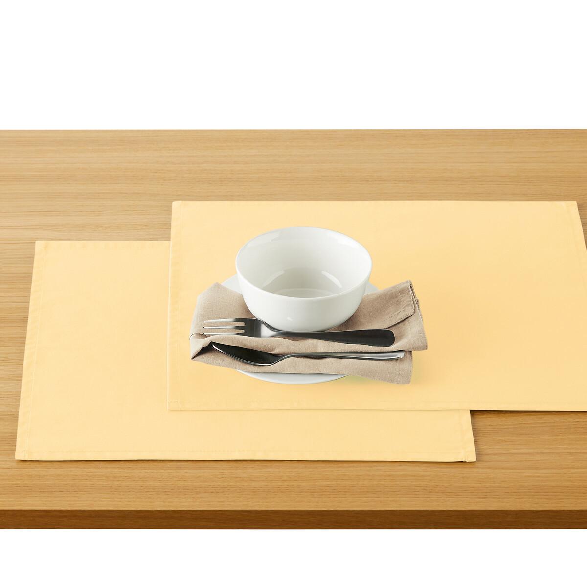 Image of 2er-pack Beschichtete Tischsets Scénario Unisex Gelb ONE SIZE