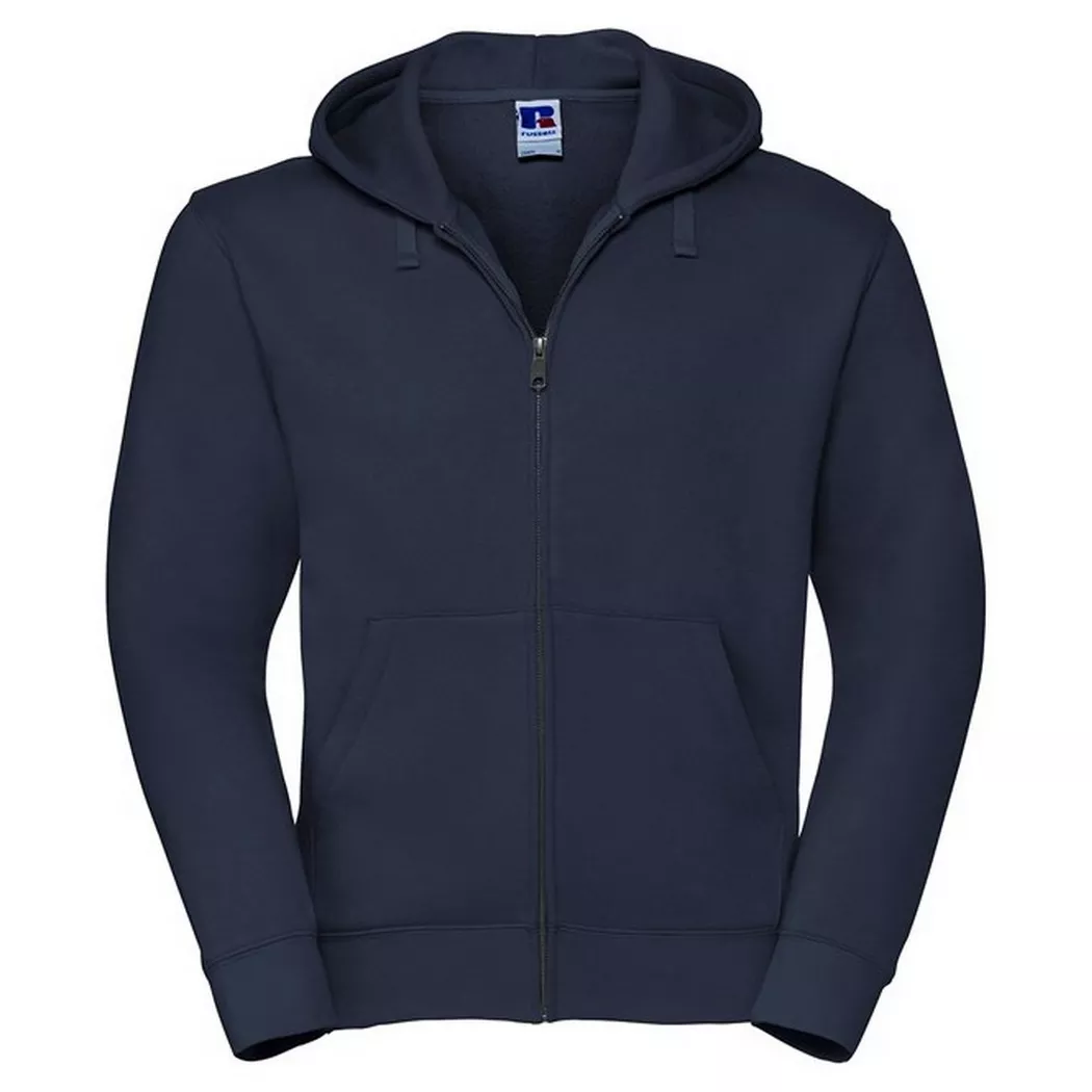 Russell - Authentic Hoodie mit durchgehendem Reißverschluss, für Herren, Marine, Größe XL