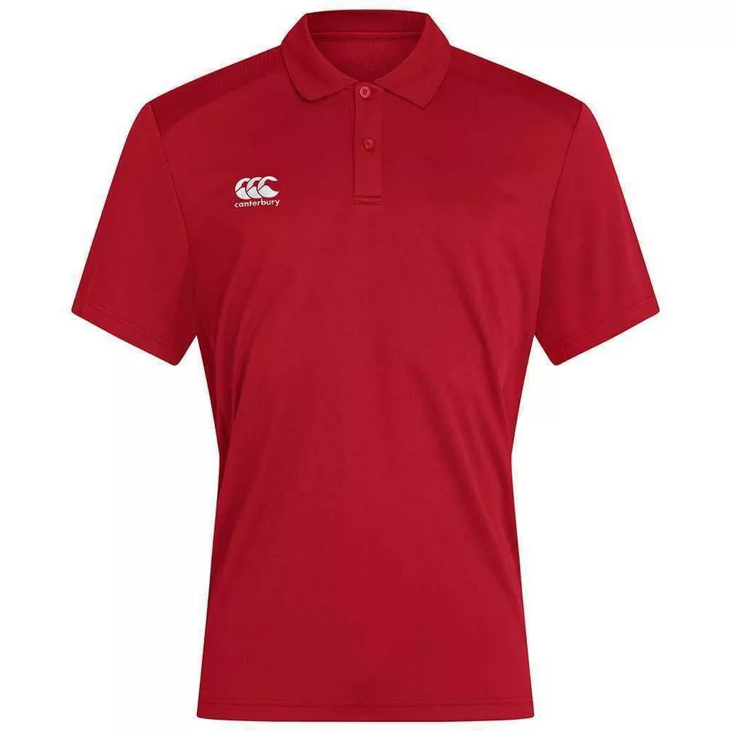 Canterbury - Club Dry Poloshirt, für Herren, Rot Bunt, Größe M