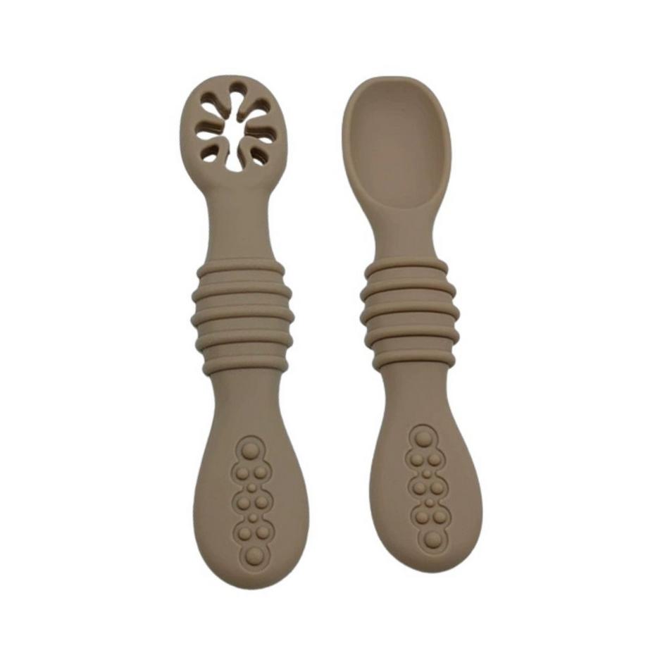 Misiu  cuillère de bébé en silicone - 6 pièces de cuillères d'apprentissage doux 