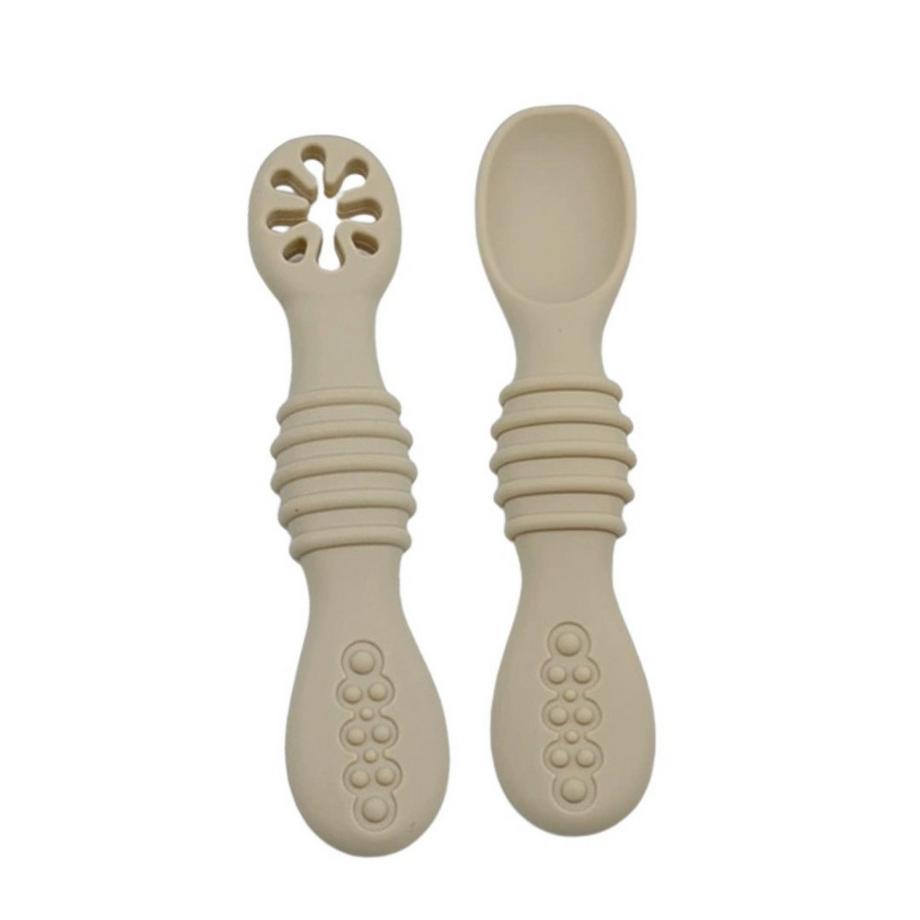 Misiu  cuillère de bébé en silicone - 6 pièces de cuillères d'apprentissage doux 
