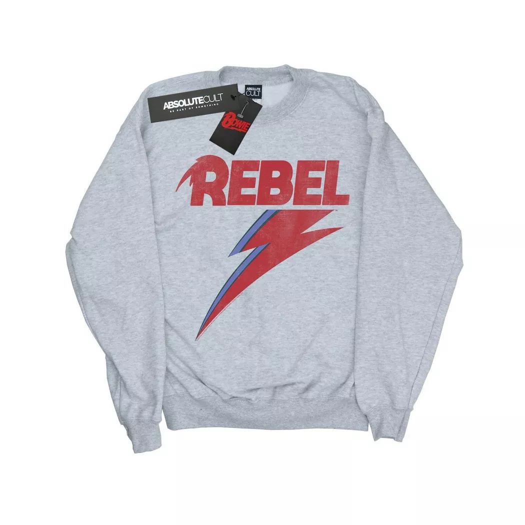 David Bowie - Sweatshirt, 152-158, Grau