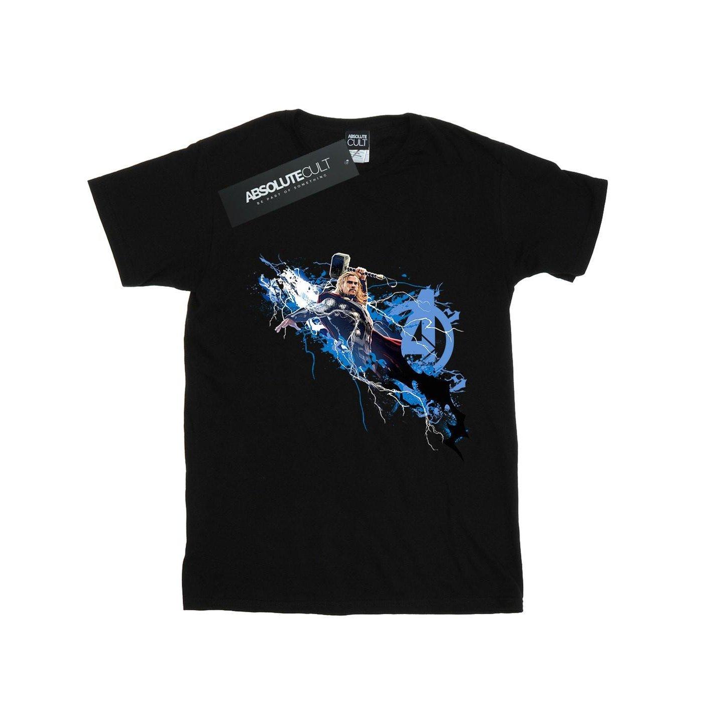 Image of Avengers Thor Splash Tshirt Damen Schwarz XL