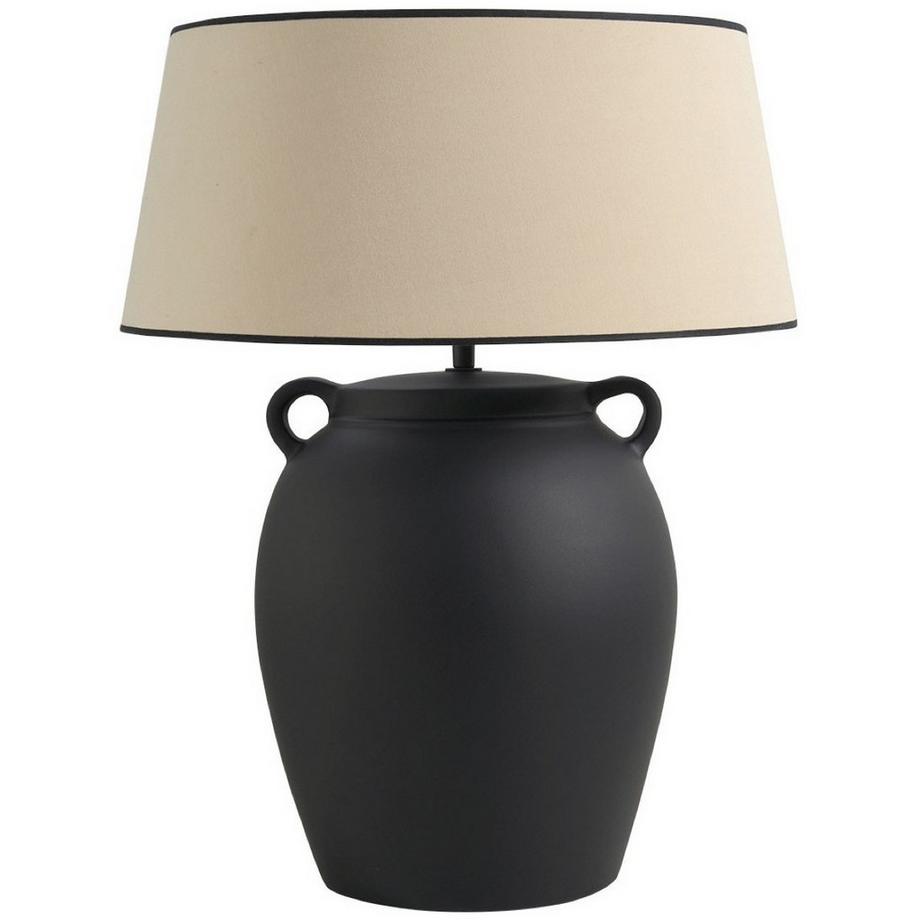 Blanc d'Ivoire Pied de lampe Amphore  