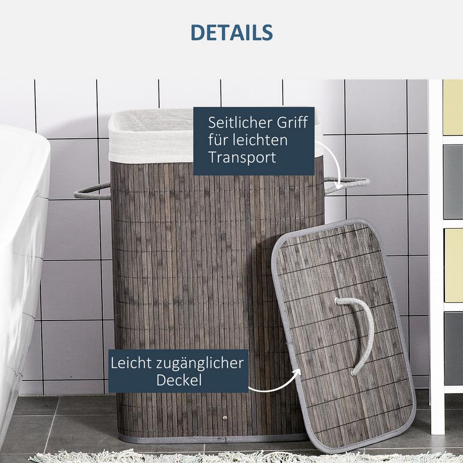 HOMCOM Panier à linge  