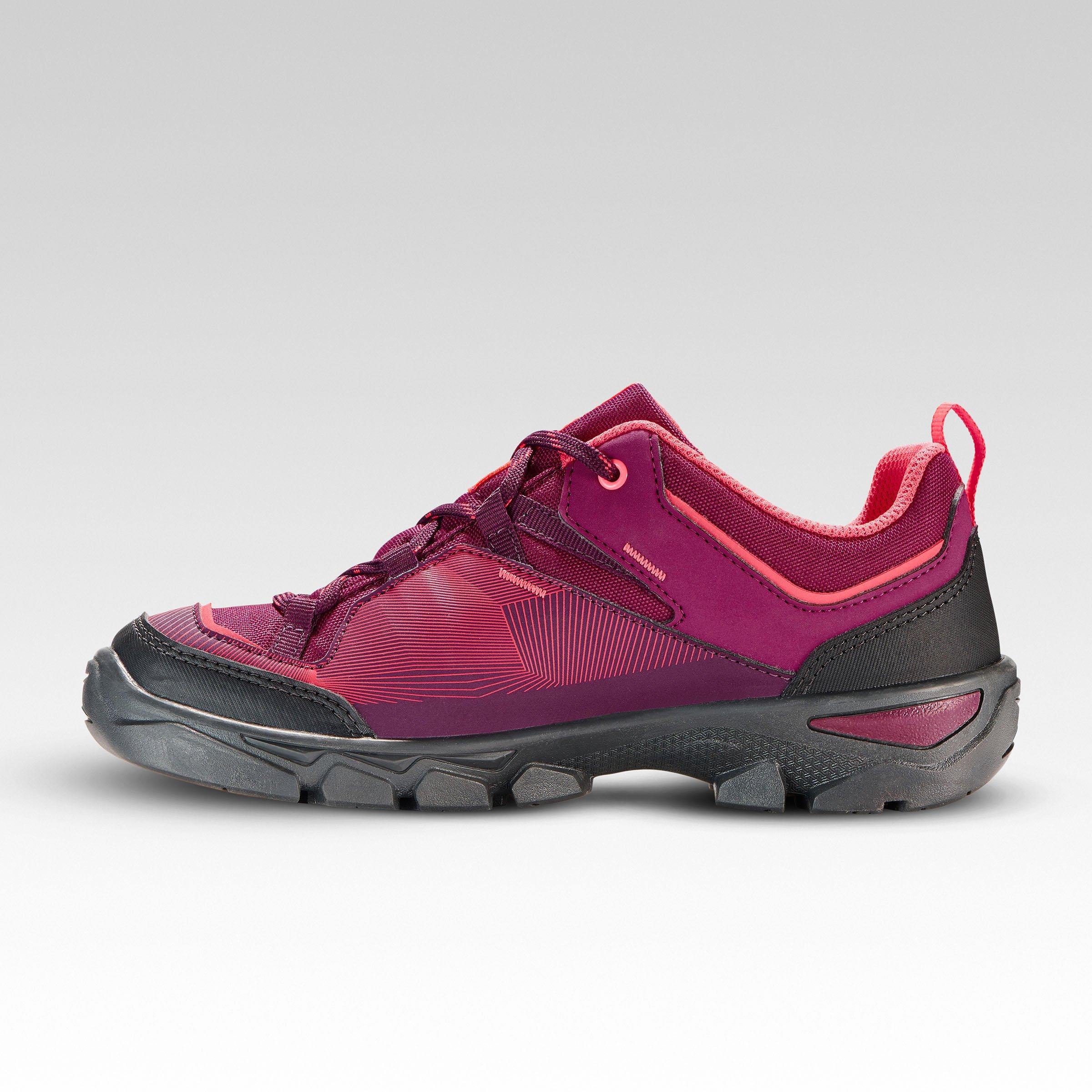 QUECHUA  Chaussures de randonnée enfant basses avec lacet MH120 LOW violettes 