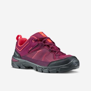 Chaussures de randonnée enfant basses avec lacet MH120 LOW violettes