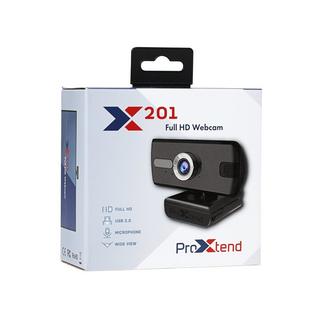 ProXtend  X201 Full HD webcam 3 MP 2048 x 1536 Pixel USB 2.0 Nero, Argento 