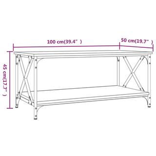 VidaXL Table basse bois d'ingénierie  