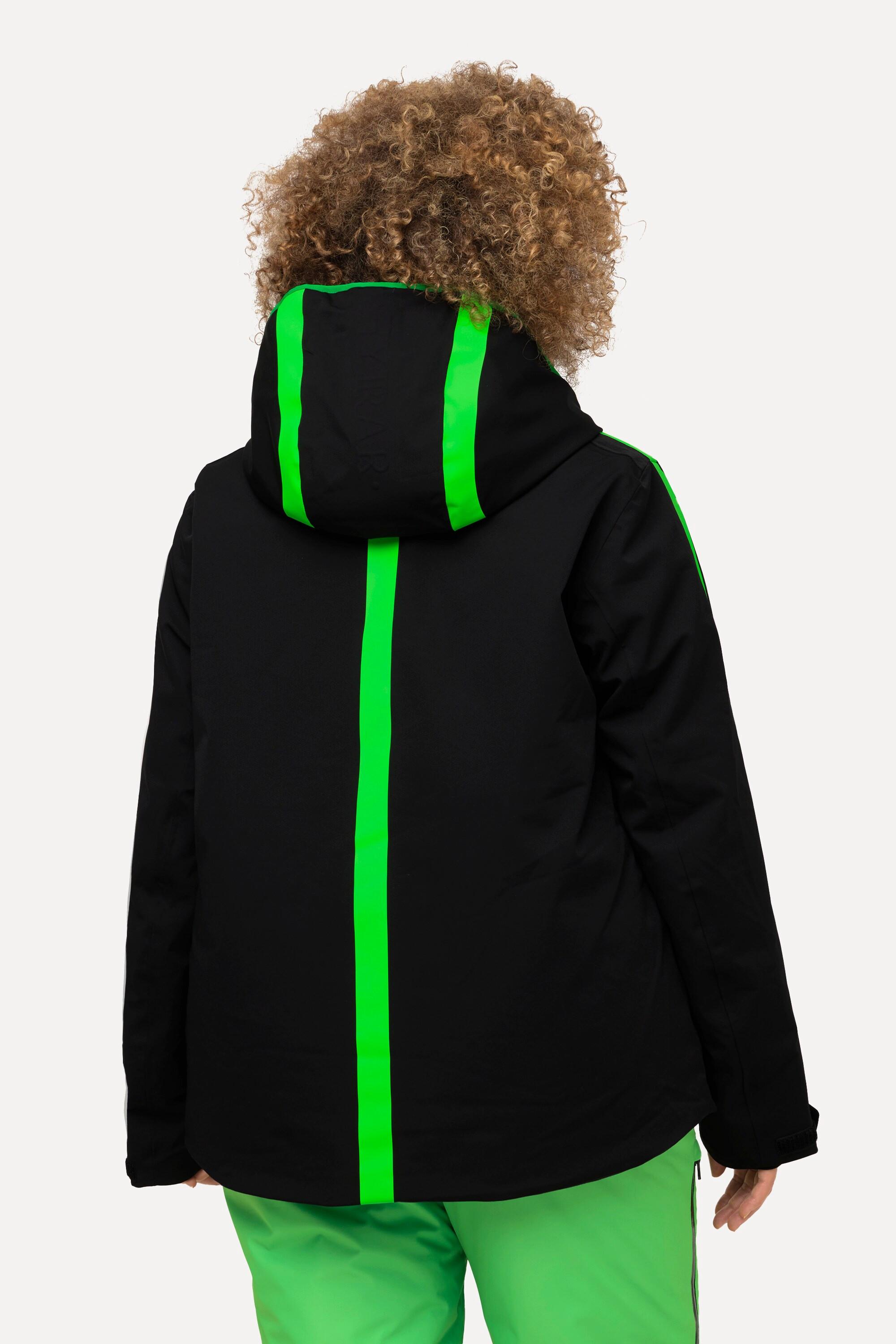 Ulla Popken  Performancejacke, Stretch, wasserdicht, 2-Wege-Zipper, Klettriegel 