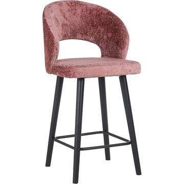 Tabouret de bar Savoy rose noir 100