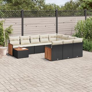 VidaXL set divano da giardino Polirattan  