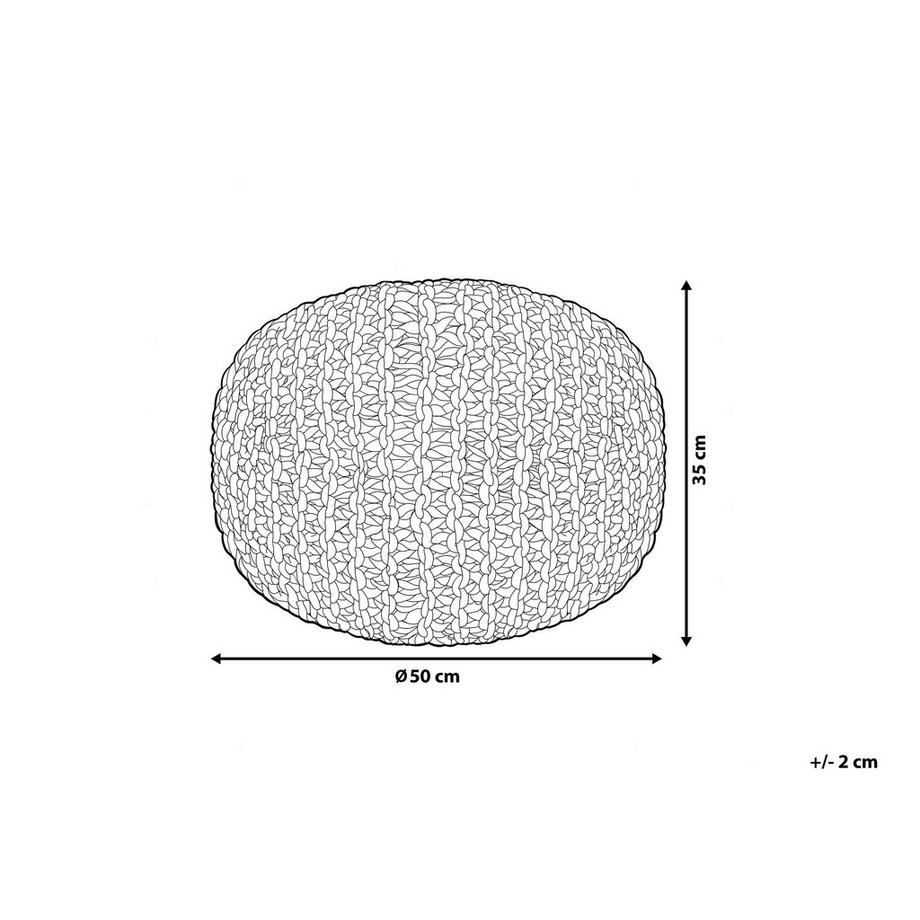 Beliani Pouf en Coton  CONRAD  