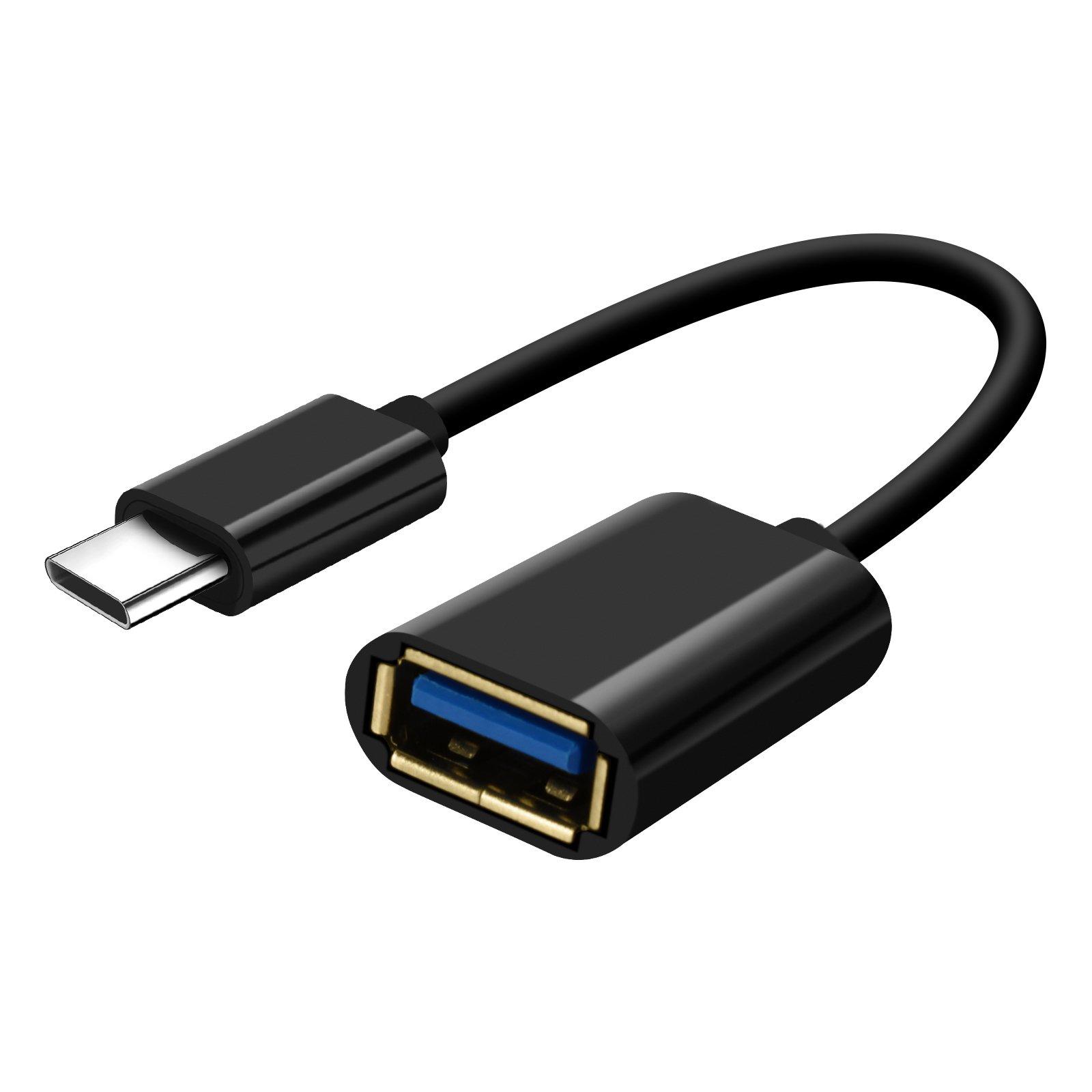 Avizar  Adattatore OTG USB-C, Nero 