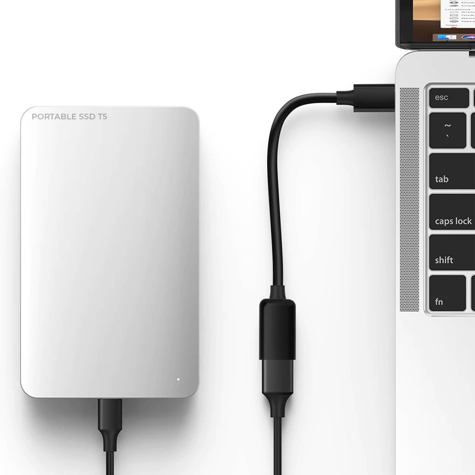 Avizar  USB-C OTG-Adapter, Schwarz 