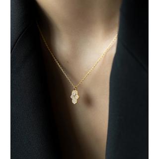 PHANTASYA  Hand der Fatima Kette 1499 Rhodiniert 