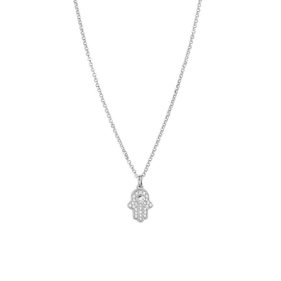Collier de la main de Fatima 1499 Plaqué rhodium