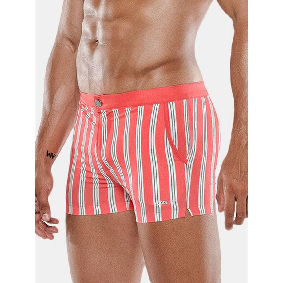 Code22 Pantaloncini da bagno Retro Stripe  