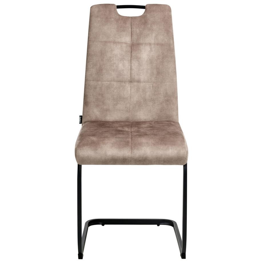 Beliani Esszimmerstuhl 4er Set aus Stoff  CISCO  