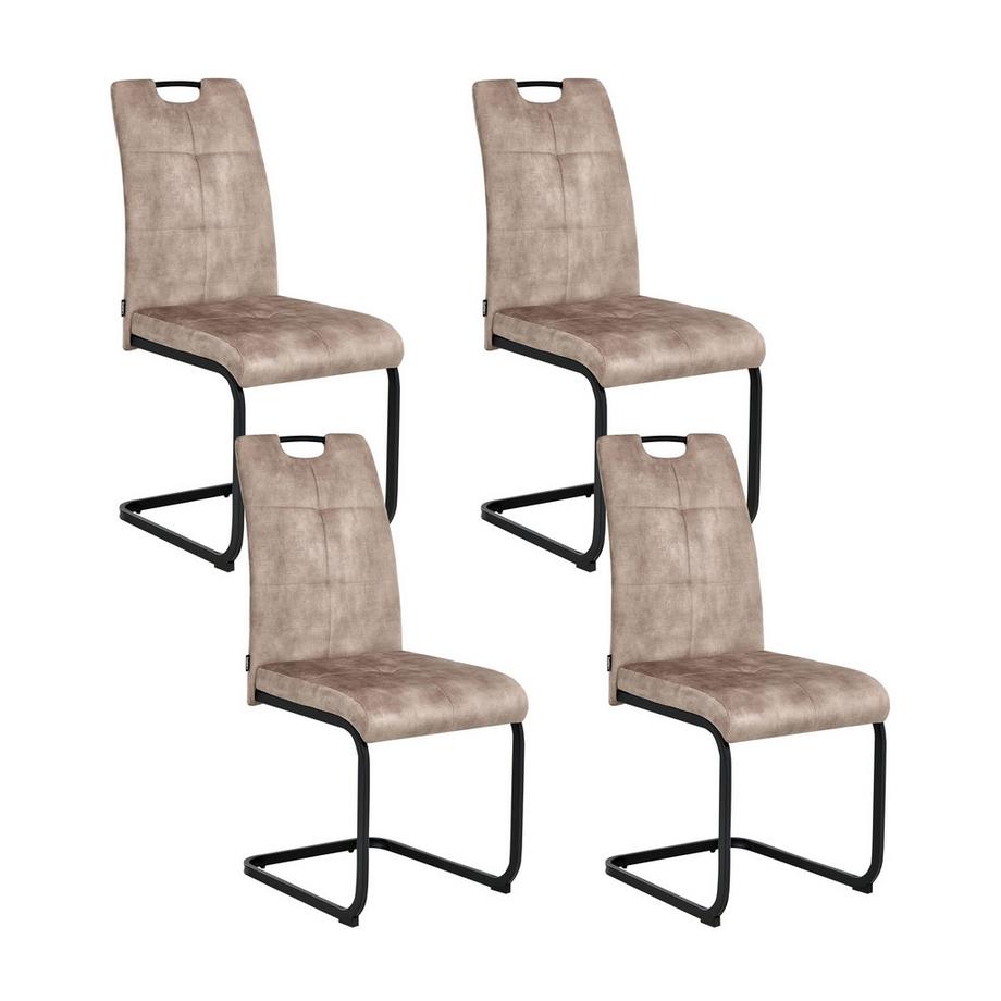 Esszimmerstuhl 4er Set aus Stoff  CISCO