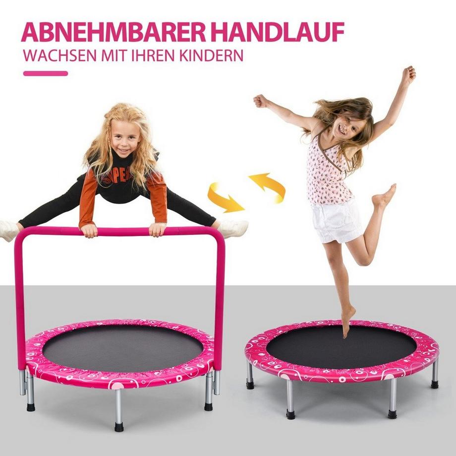 Northix Trampolino con maniglia trampolino pieghevole  