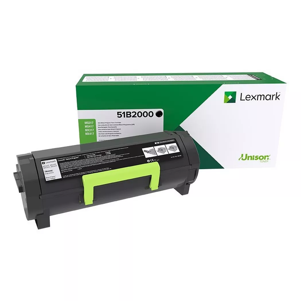 Lexmark – Toner-Modul return schwarz 51B2000 MS31/41/51/61x 2500 Seiten, Schwarz, One Size