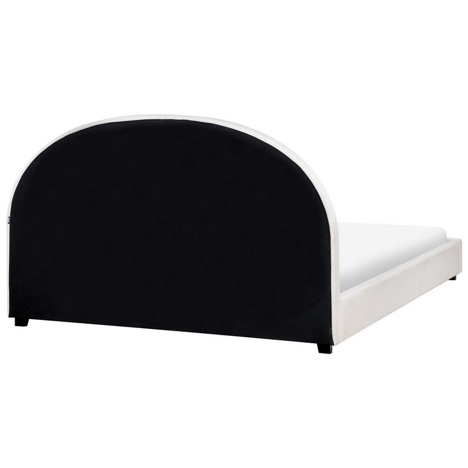 Beliani Letto en Tessuto Retrò VAUCLUSE  