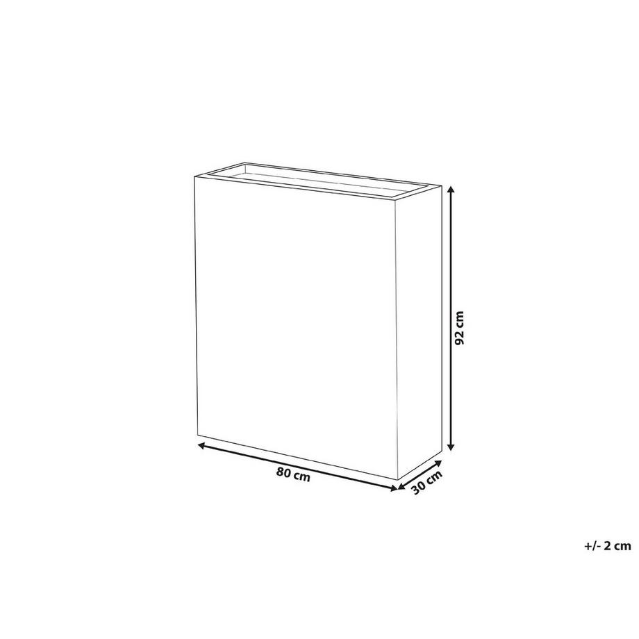 Beliani Vaso per piante en Fibra d'argilla Moderno THIMENA  