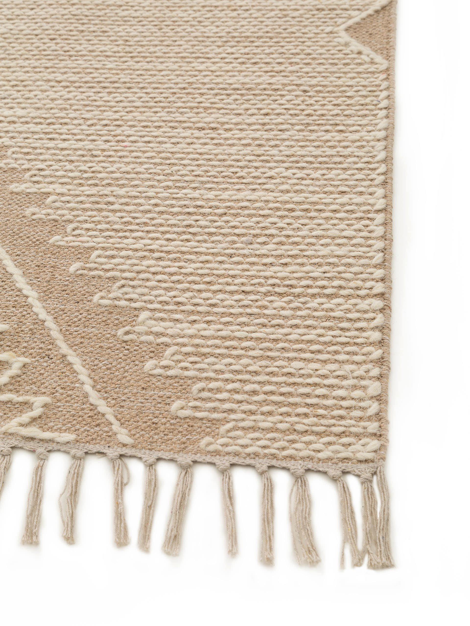 Benuta Tapis en coton Sydney Beige  