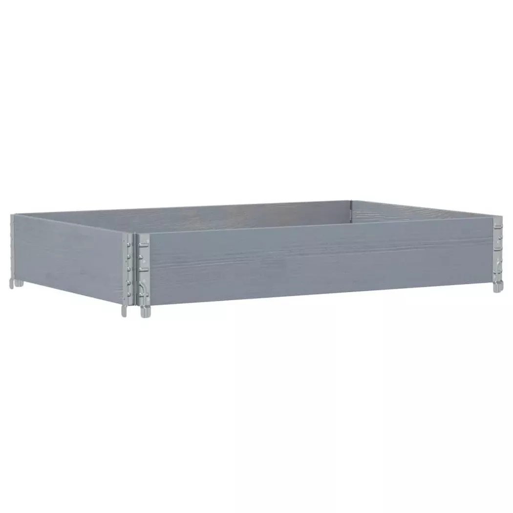 VidaXL - Jardinière bois de pin, One Size, Gris