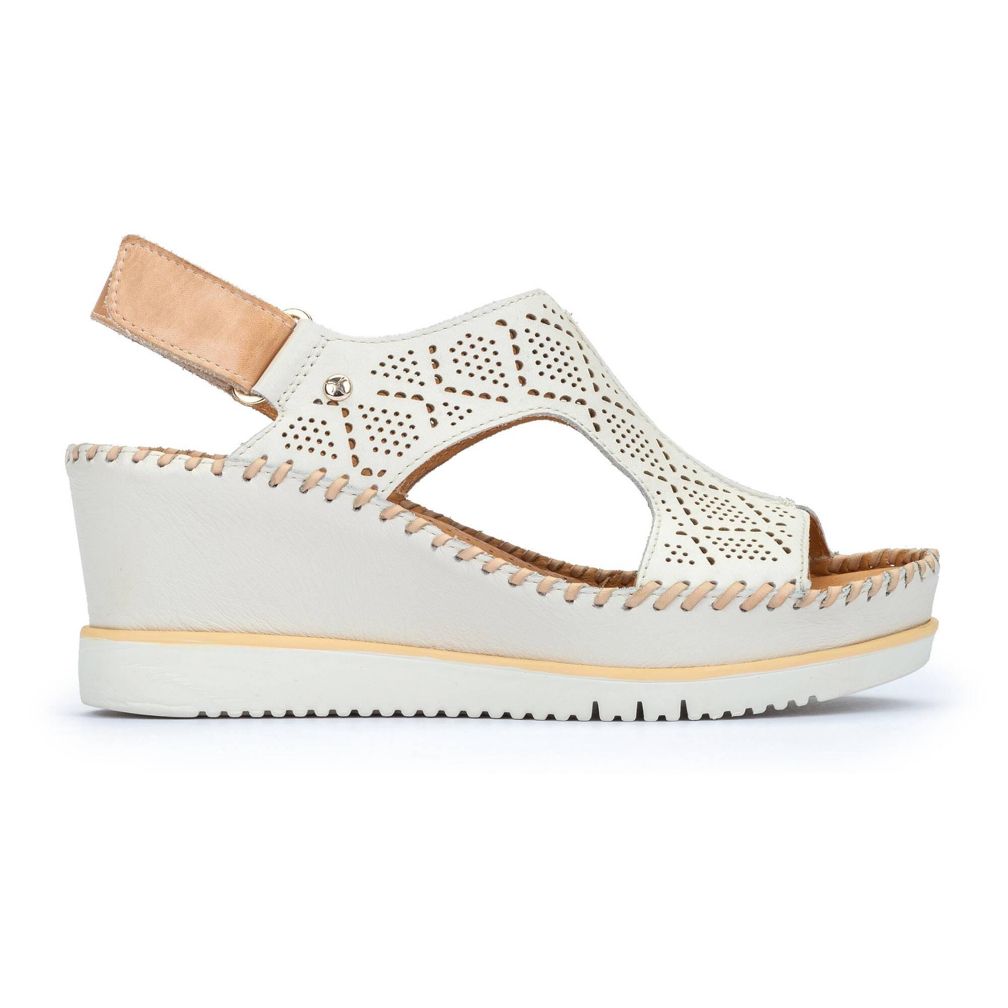 Image of Aguadulce - Leder Sandale Damen Offwhite 41