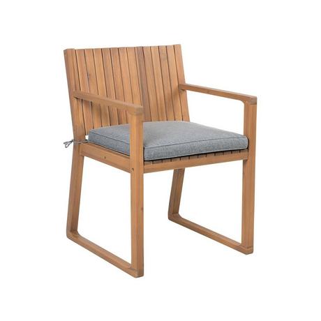 Beliani Chaise de jardin en Acacia Traditionnel SASSARI  