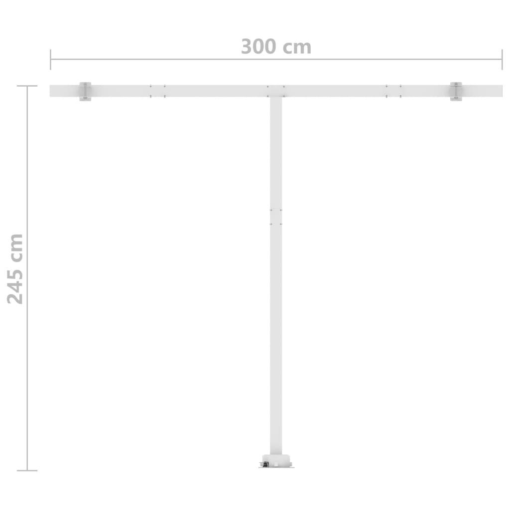 VidaXL Auvent rétractable aluminium  