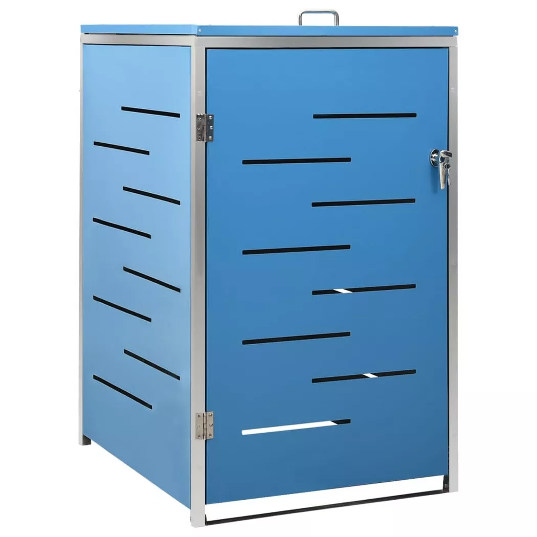VidaXL - copribidone per spazzatura Acciaio inossidabile, One Size, Blu