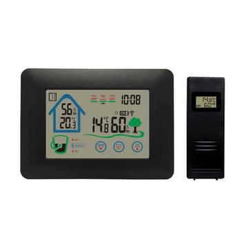 Stazione meteorologica con orologio