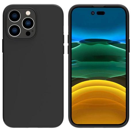 Cover-Discount  iPhone 14 Pro Max - Custodia in gomma siliconica nera 