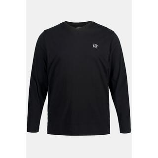 JP1880  Maglia basic con scollo a V e maniche lunghe, fino alla tg. 8XL 