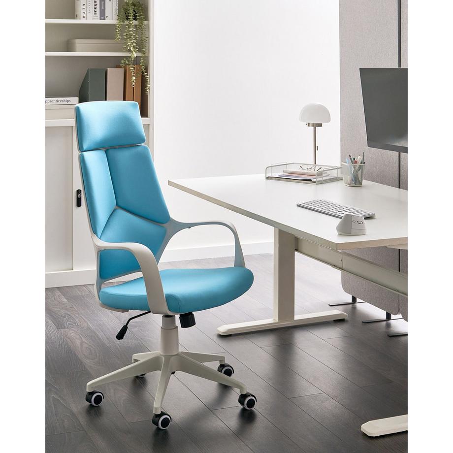 Beliani Chaise de bureau en Tissu Minimaliste DELIGHT  