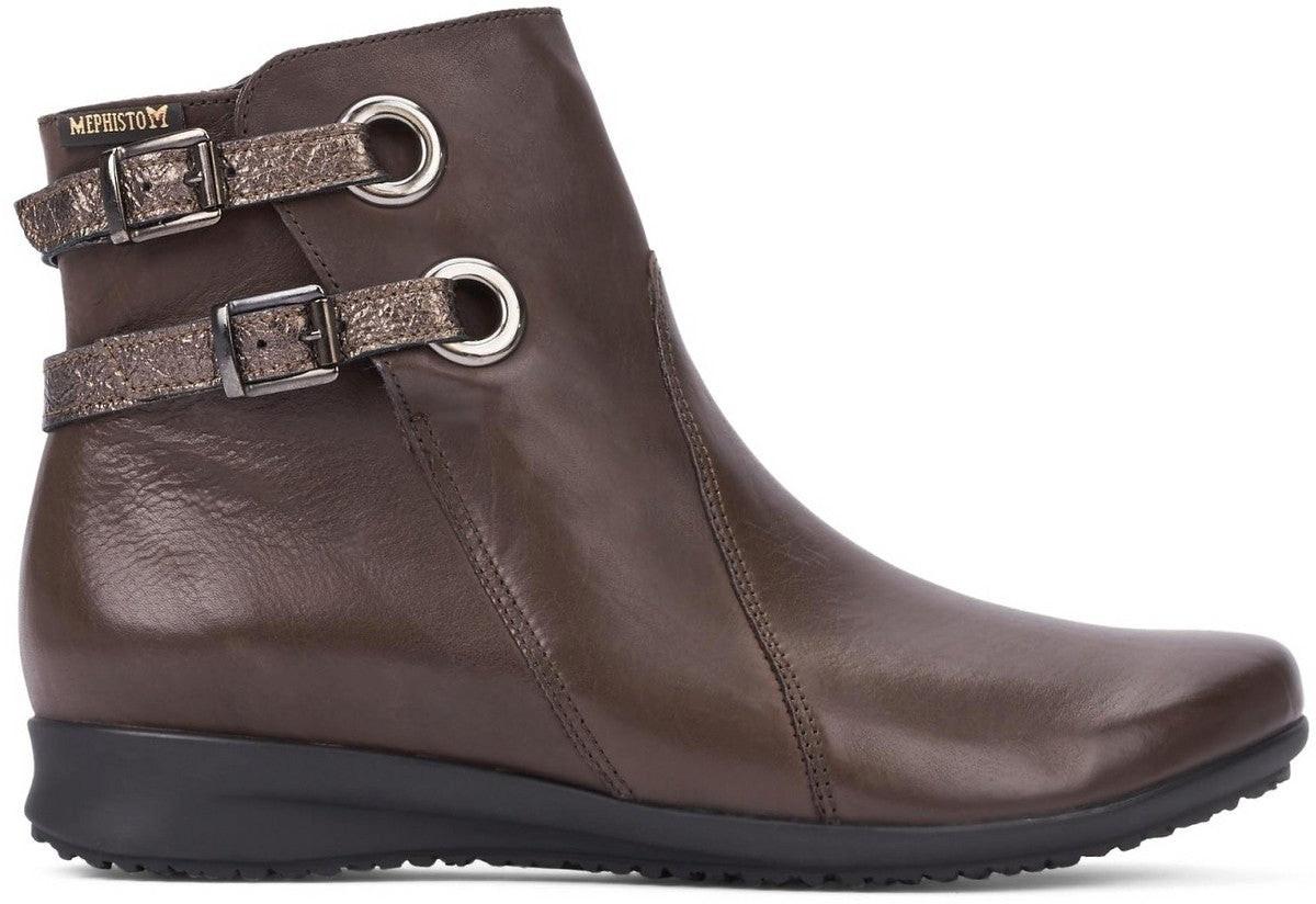 Image of Flavie - Leder Stiefelette Damen Braun 40
