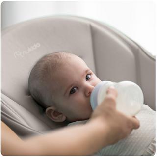 B2X  Chaise de salle à manger avec table et transat Belo gris 