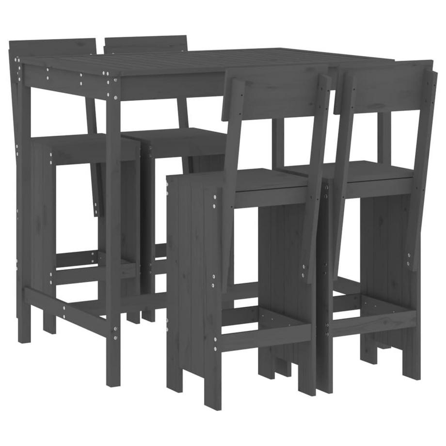 Ensemble de bar de jardin bois de pin